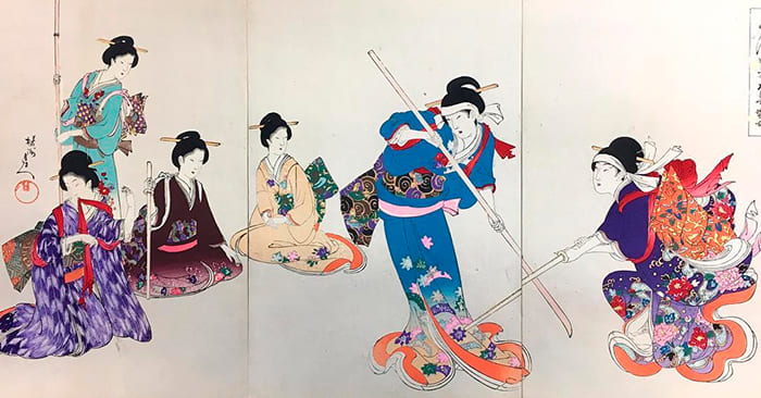 Тоёхара Тиканобу один из последних художников укиё-э