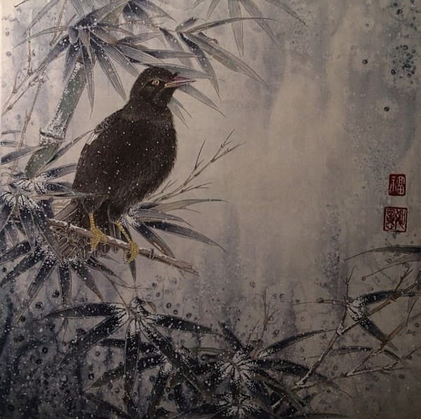 стиль китайской живописи гунби, работа Марии Маевской