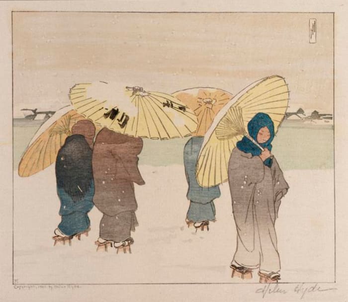 Японские гравюры Хелен Хайд