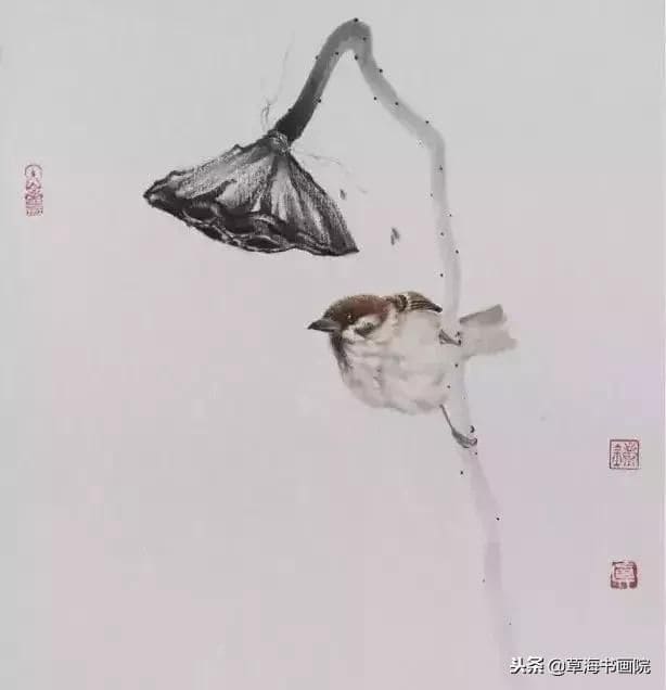 Воробьи в китайской живописи